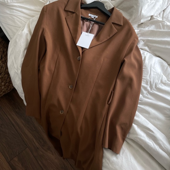 NWT Mirror Palais Brown Sport Coat in Toffee - Picture 4 of 4